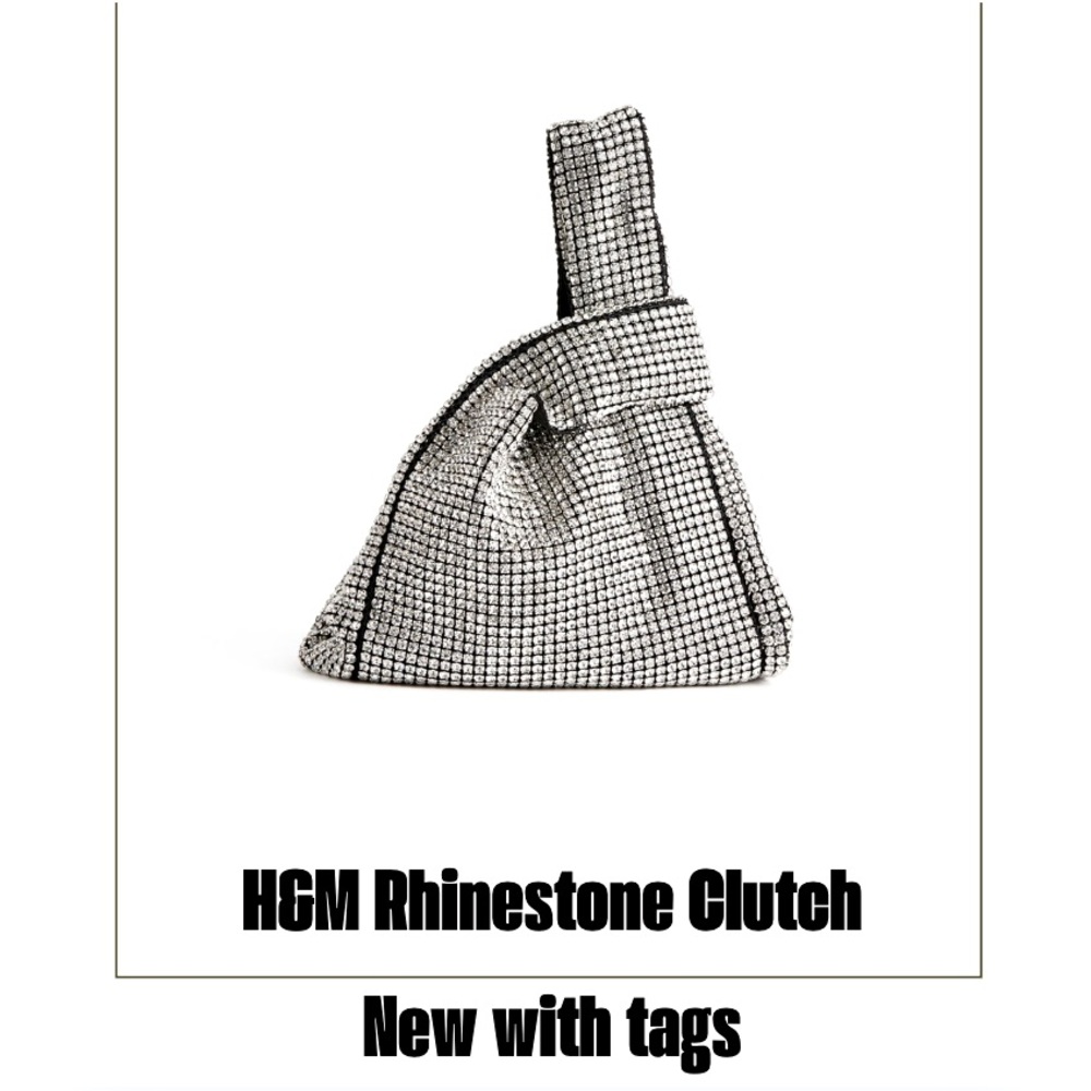 NWT H&M Rhinestone clutch bag